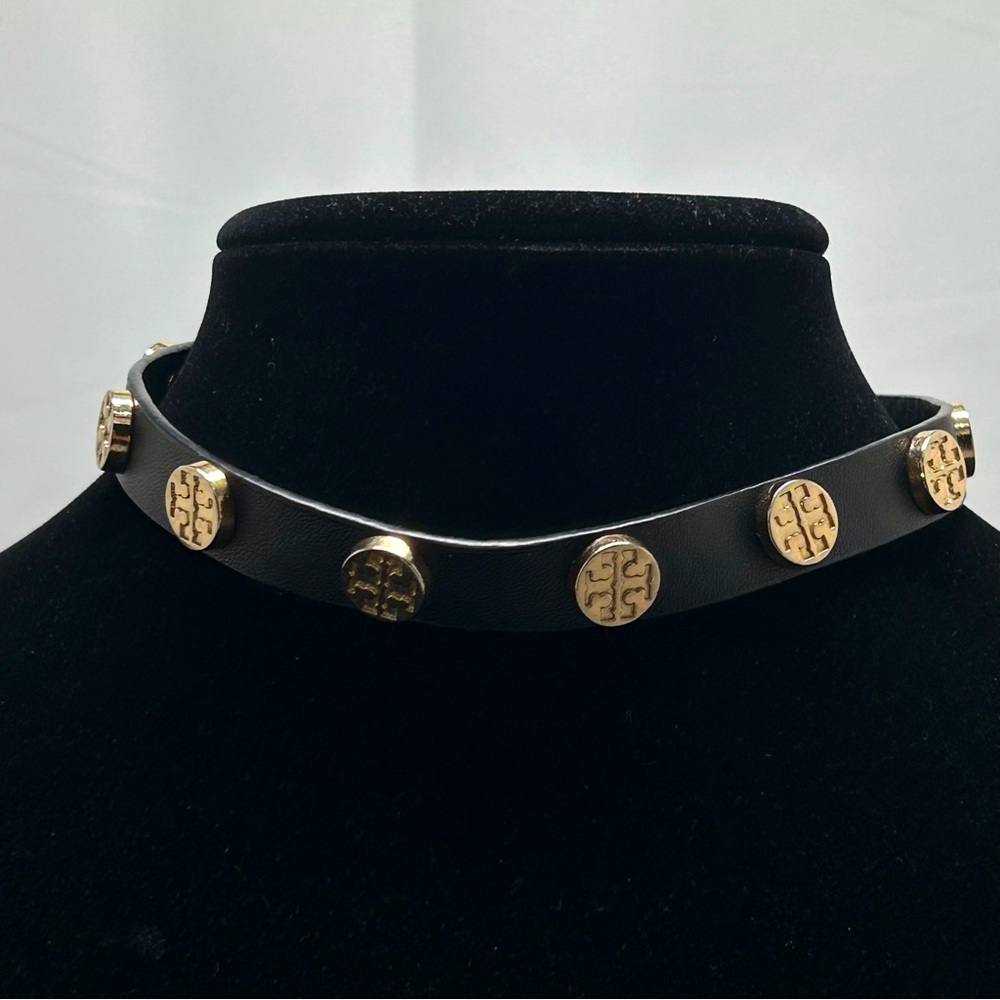 Tory Burch Black Choker with Gold Medallions - Picture 7 of 7